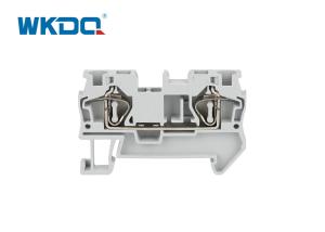 Quality JST 4 Spring Terminal Block Connector Low Voltage Snap On Mounting for sale