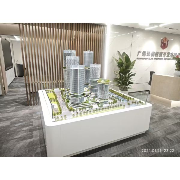 Multi Tower Business Architectural Scale Model Urban Development 1:150 Scale Model