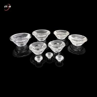 Buy Double Convex LED Optical Lenses Transparent 35mm PMMA PC Material at wholesale prices