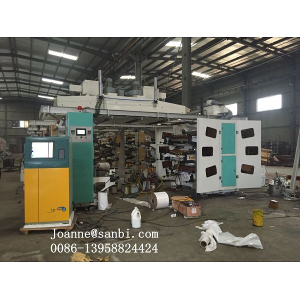 Bopp Pvc Pe Pet Cpp Paper Flexo Printing Machine 120-150M/MIN