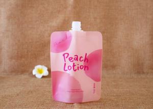 Quality Custom Printed ziplockk Clear Drink Reusable Doypack With 15mm Spout for sale
