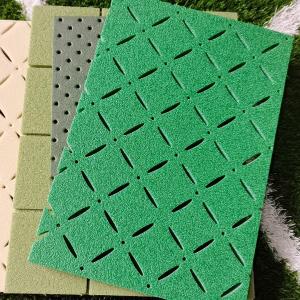 Quality High Slip Resistance Rubber Shock Absorbing Floor Tiles 1/2 Inch for sale
