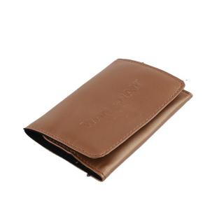 China 2.5cm Thick CDR Mens Brown Leather Wallet , 13.5x9cm Mens Leather Pouches on sale