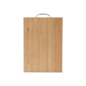 Quality Simple Natural Custom Bamboo Cutting Board With Iron Handle for sale