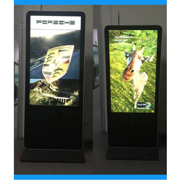 Factory Price 65Inch HD Full Floor Stand Alone Advertising Display 3D Digital Signage Machine for Advertising