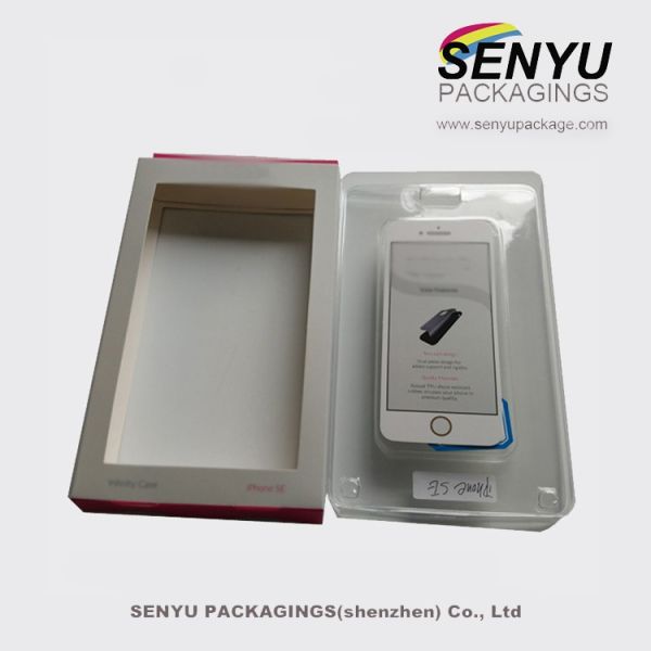 Custom design printed mobile phone accessories Blister packaging box with hanging