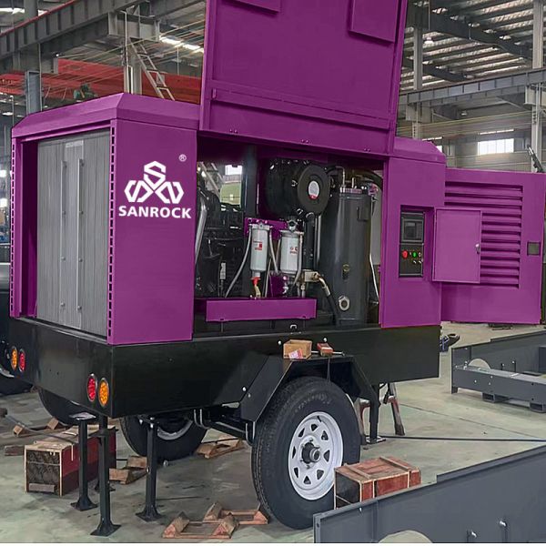 Portable Rotary Screw Type Air Compressor High Efficiency Screw Air Compressor Small Air Compressor Machine