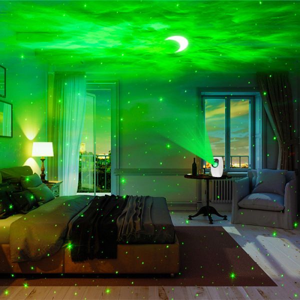 Durable ABS Sky Moon And Star Projector Multifunctional RGB LED