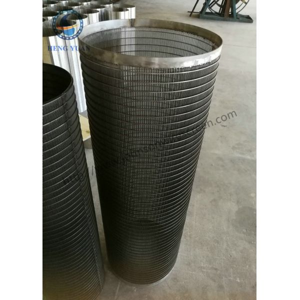 High Precision Rotary Screen Drum FIlter V Wire Wrap Screen 316 Grade