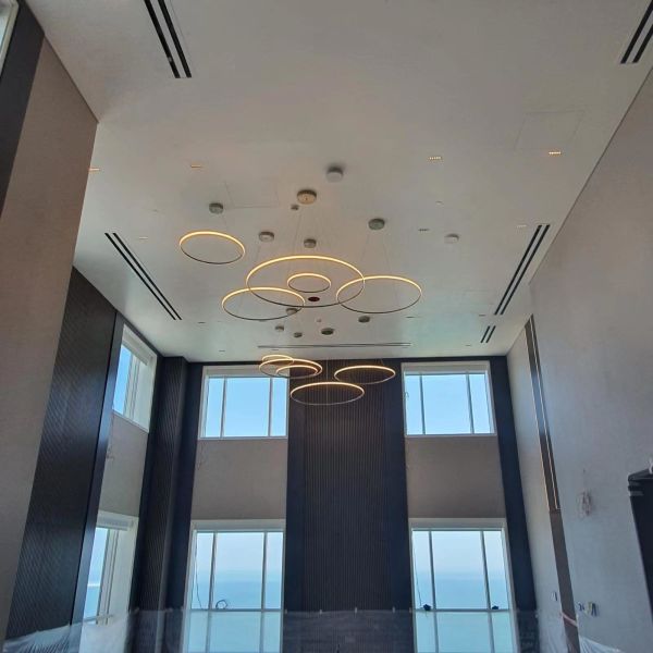 Custom Made Pendant Lights Modern Circular Led Chandelier AC110V To 240V