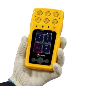 China Security Personal Multiple Gas Detector Gas Meter IP67 Portable 6 In 1 Gas Detector on sale