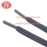 Jiayang black round drawstring elastic drawstring colorful cord for hoodie Flat