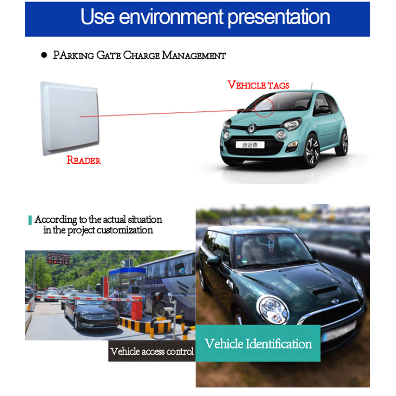 Long Range RFID Application Passive UHF RFID Tag Sticker For Car Windshield