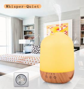 Quality 300ML Ultrasonic Wood Grain Aroma Diffuser with 7 Color Lights and 4 Timer,Auto Shut-off Function for sale