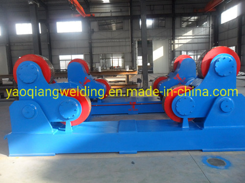 1.5kw Self Aligning Tank Vessel Welding Rotator 3300mm Rubber Wheels Turning Roll