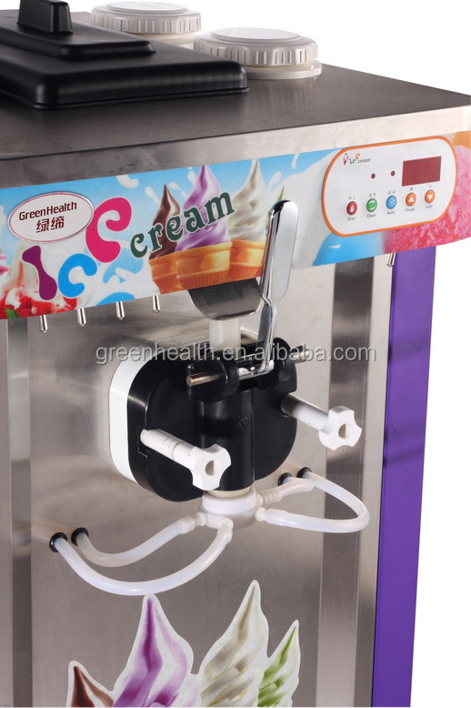 1 Flavor Free Standing Soft Ice Cream Machine Gelato Display Fridge