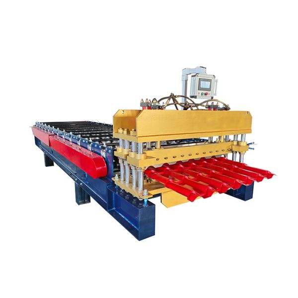1.2m Roofing Sheet 3Phase Step Tile Roll Forming Machine Servo Motor