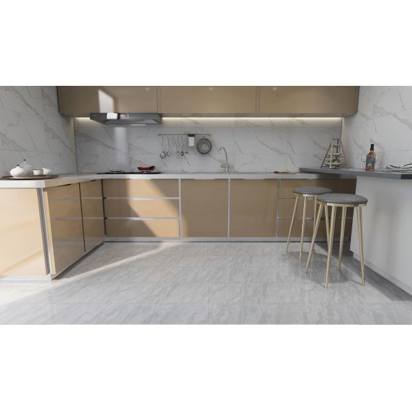 Gray 400x400mm Matt Glazed Ceramic Rustic Tile for Indoor Floor and Wall