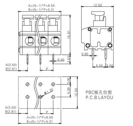 CQC Screwless Connector Block Simple Wire Insertion For Singlecore Multicore