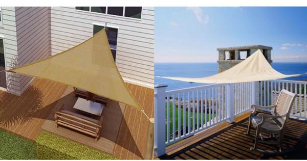 HDPE Outdoor Sun Shade Sail Swinmming Poor triangle shade sail