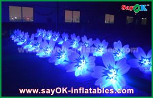 Quality 8m Colorful Inflatable Lighting Wedding Flower Chain Decoration In Stage for sale